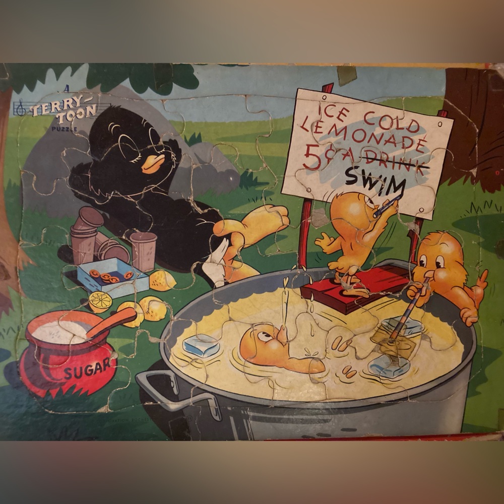 Vintage Terry Toon Tray Puzzle | Ice Cold Lemonade